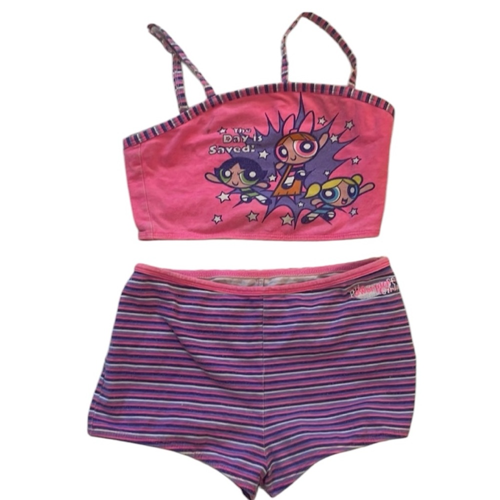 Y2K Powerpuff Girls two-piece swimsuit
